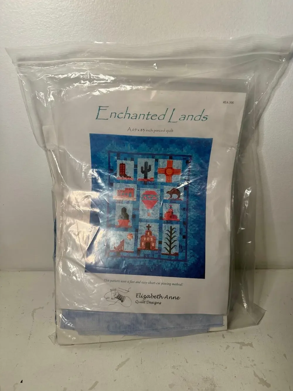 ENCHANTED LANDS Southwest Applique Quilt Pattern Packet Sewing 83
